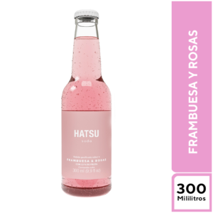Soda Hatsu Frambuesa y Rosas 300ml